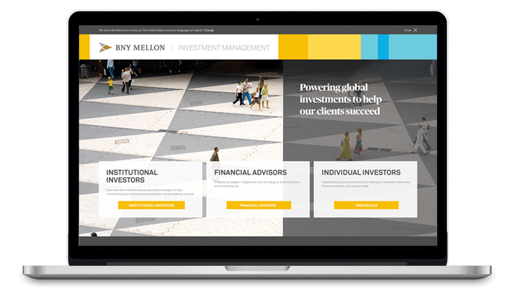 BNYMellon Investment Management was looking for refresh to their Investment Management site. The existing site acted as a portal to several other properties and did not help them retain Financial Advisors on the site. I created a concept design that