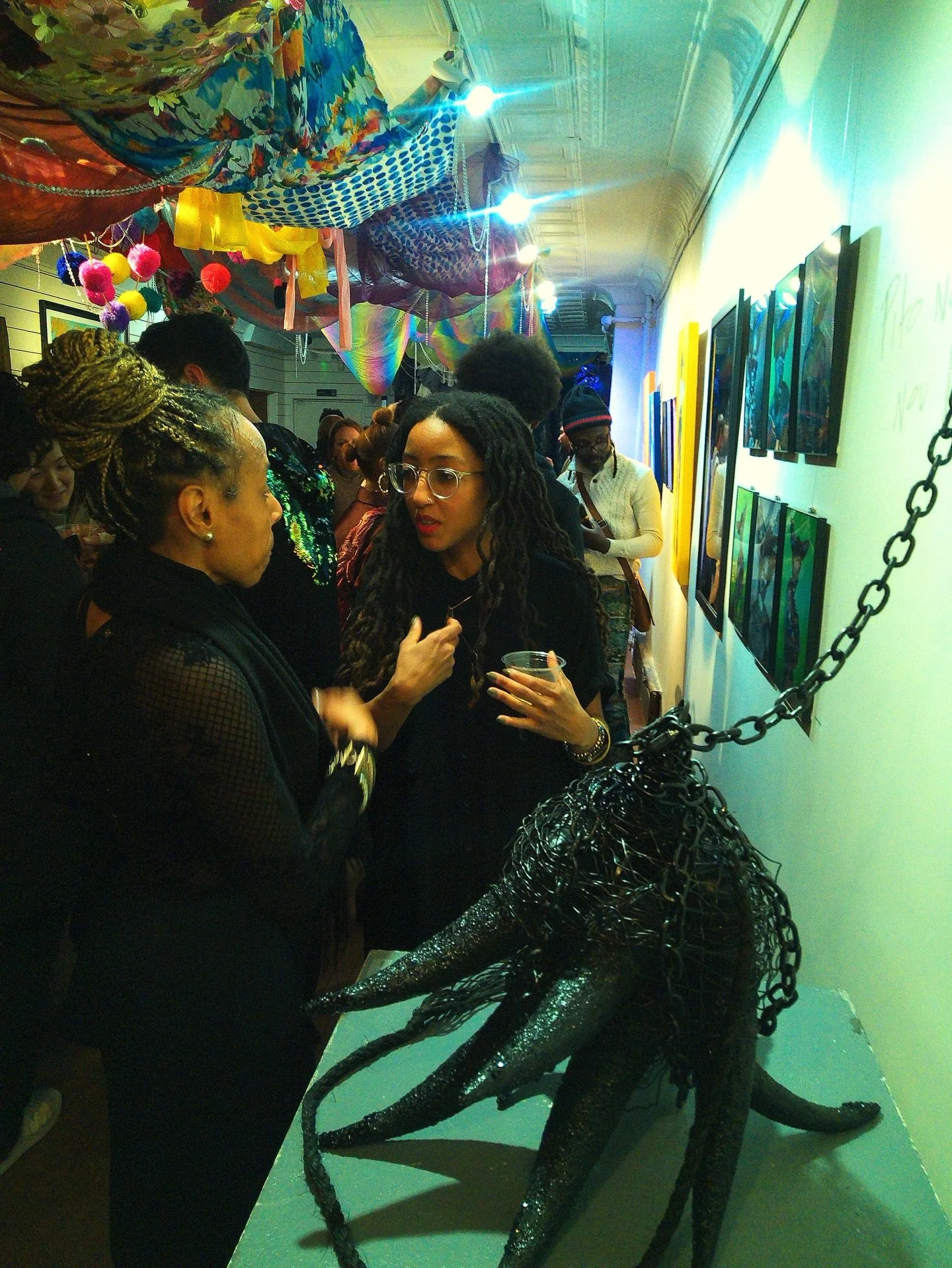 thank you to everyone who came out to the opening of JAKM&Egrave;L | The Unveiling of Kanaval! 

i can&rsquo;t say enough how mighty a pillar @haiticulturalx is  to the Haitian community in Brooklyn and beyond! i&rsquo;m so proud to be showing Gadyen