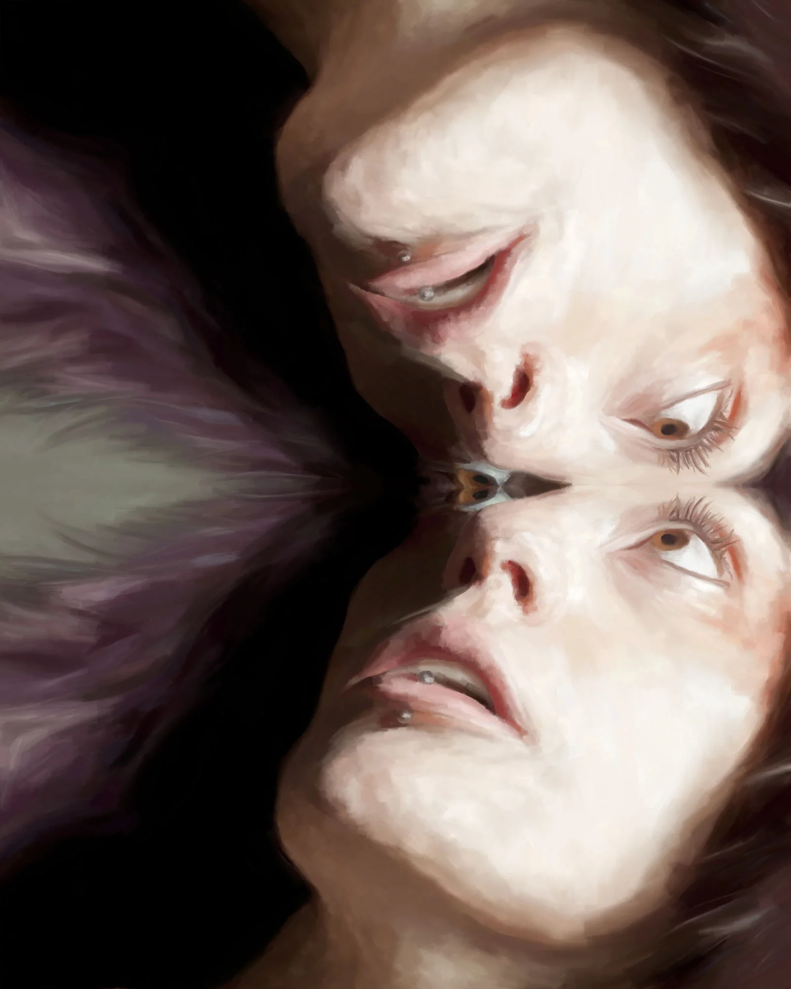 Ripple, 8" x 10", digital on canvas, 2012.