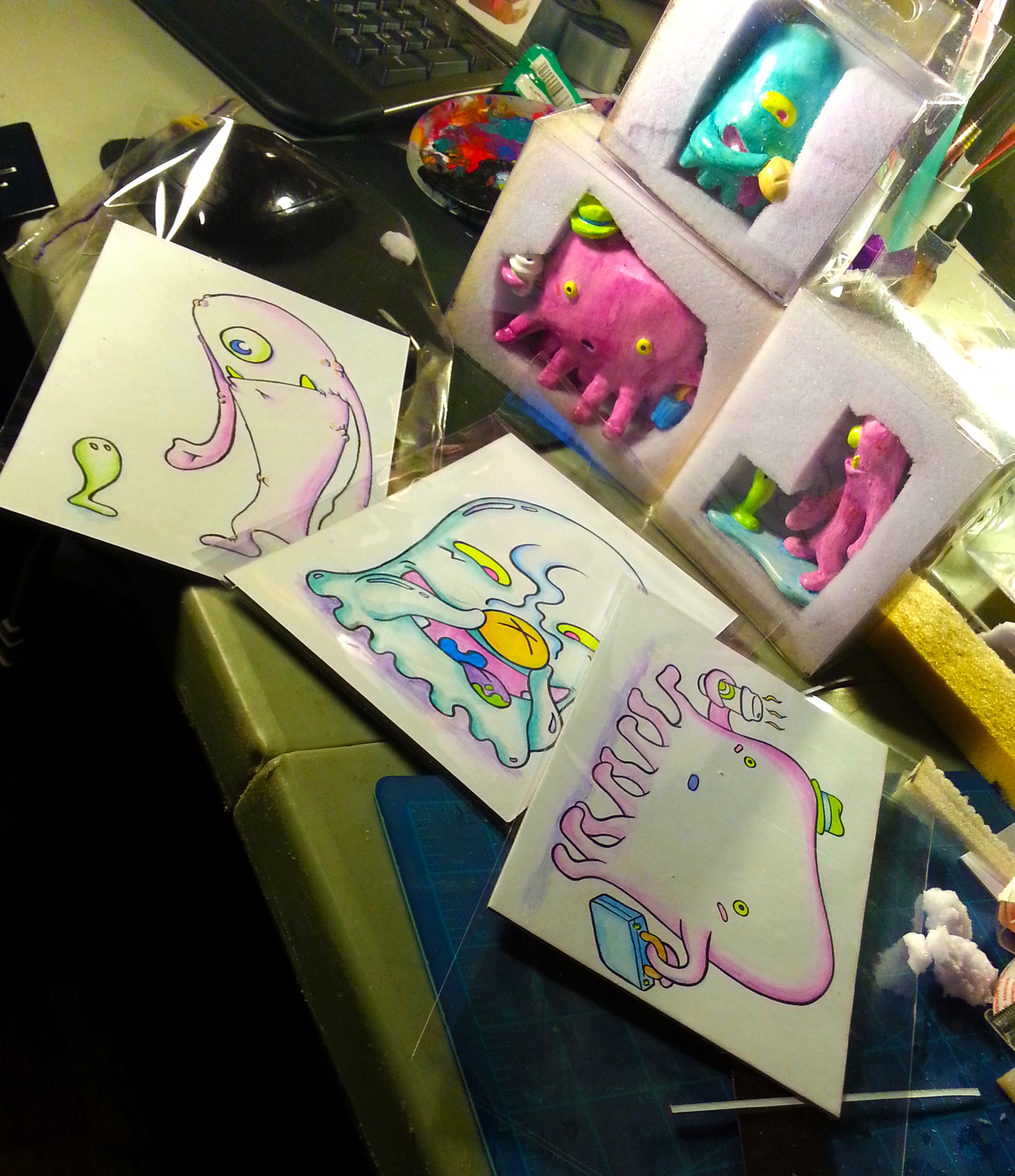 "monster_TOYS" - bagged and packaged