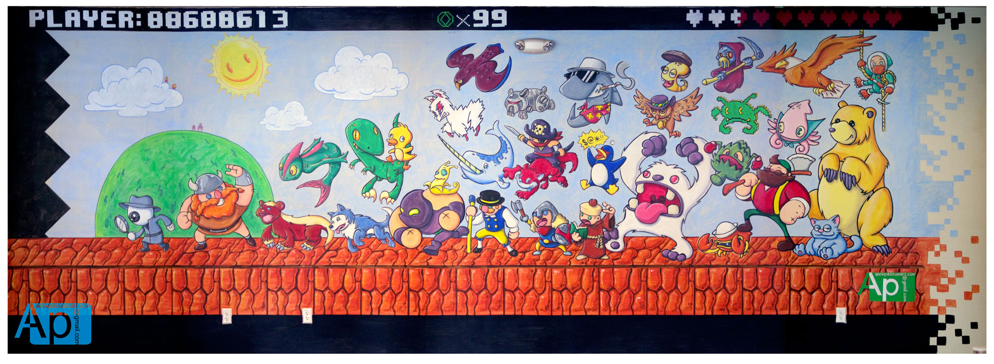 12' x 30' acrylic - View process pics at: http://pascualamural2.blogspot.com/
