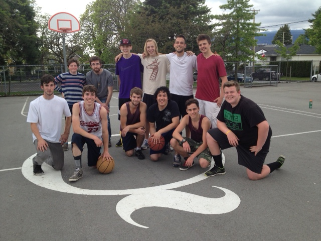  Student-Athletes playing at Quinn's Court at Ridgeway Elementary    