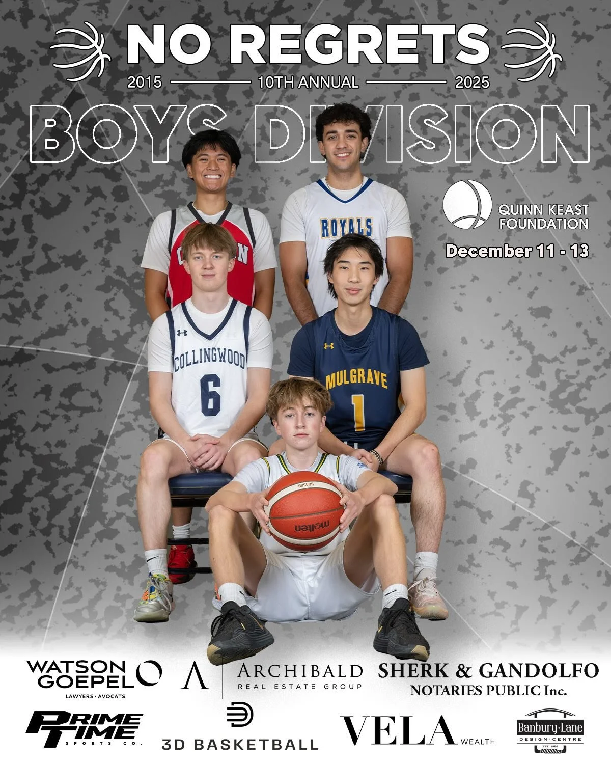 💥 2025 NO REGRETS BOYS FIRST ROUND 💥 

⏰ THURSDAY, DEC 11

📸: @blairshier 

🏀 @saintsathletics_ @smusbasketball @cgss.athletics @belmontbball @handsworthbball @handsworthhss @handsworthdance @mbssbearsmbb @collingwoodmbb @collingwood.athletics @a