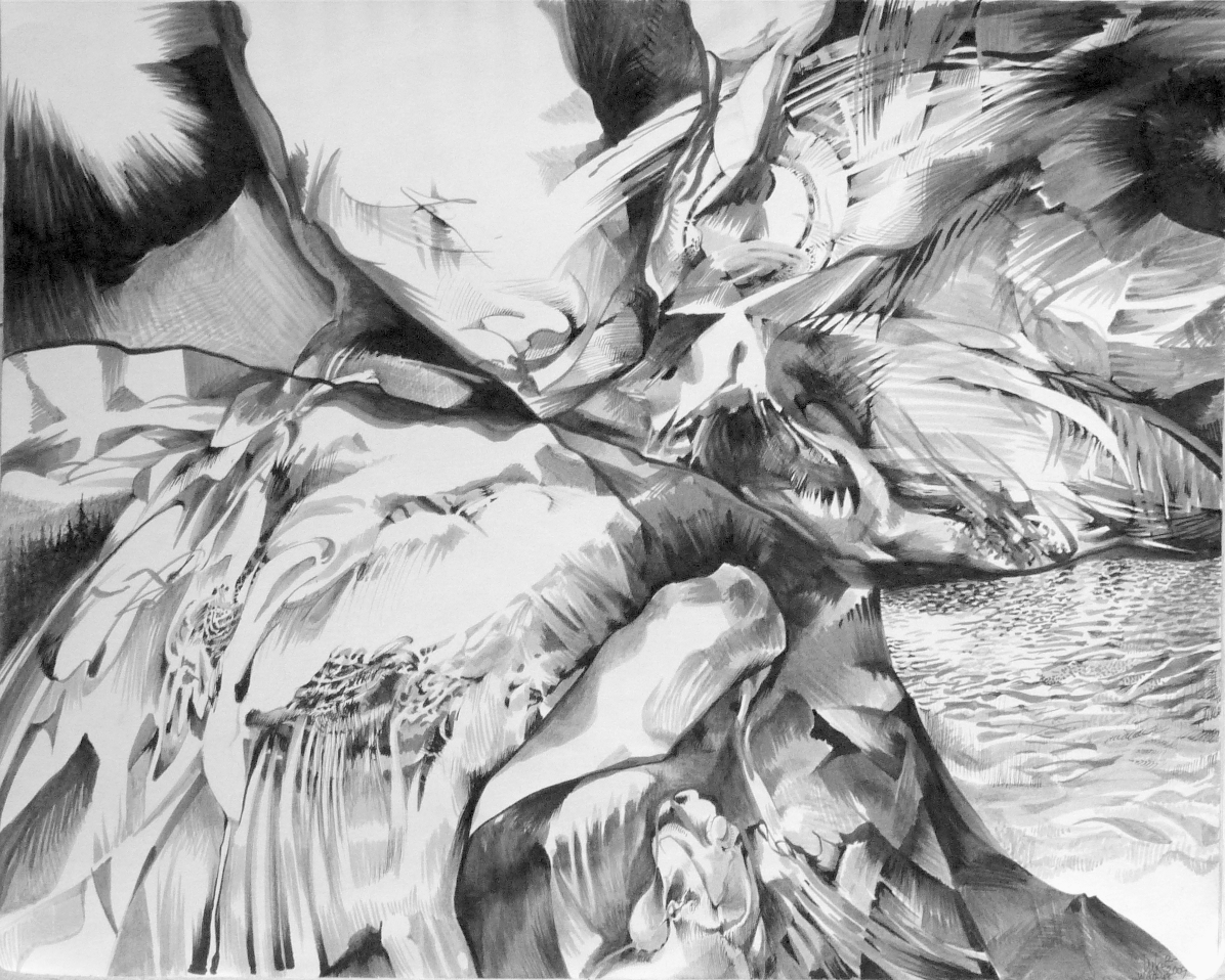 11 by 14 marker[small]painting bw drained lake P1090341.png