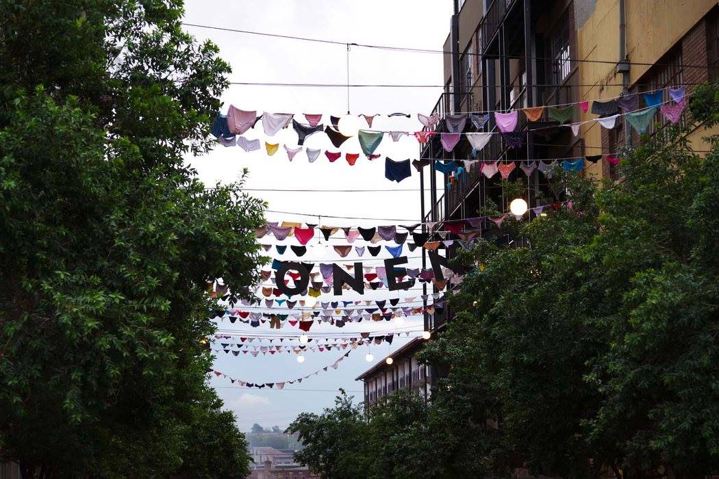 The 3,600 panties that were on display at Maboneng Precinct were donated by rape survivors from all over