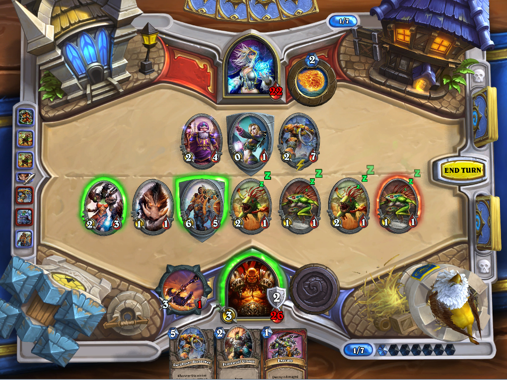 Hearthstone, chilling out.