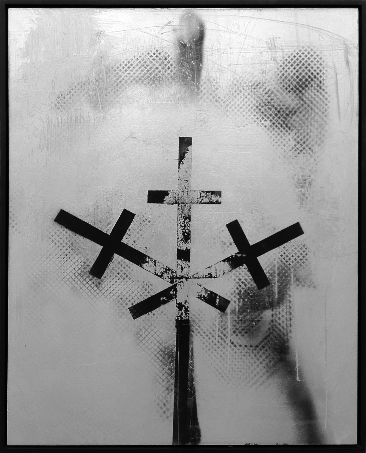 Ceremony, 2012, 152 x 121 cm. Acrylics and spray paint on linen.