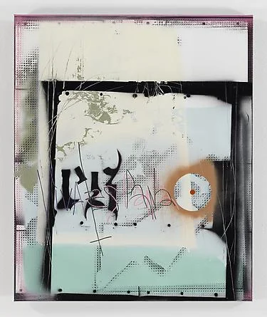 Mapping the Spaniard, 2012, 91,5 x 76 cm. Acrylic and spray paint on canvas.