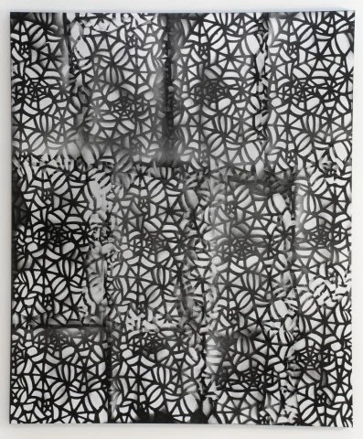 In Mourning, 2012, 183 x 152,5 cm. Acrylic and spray paint on linen.