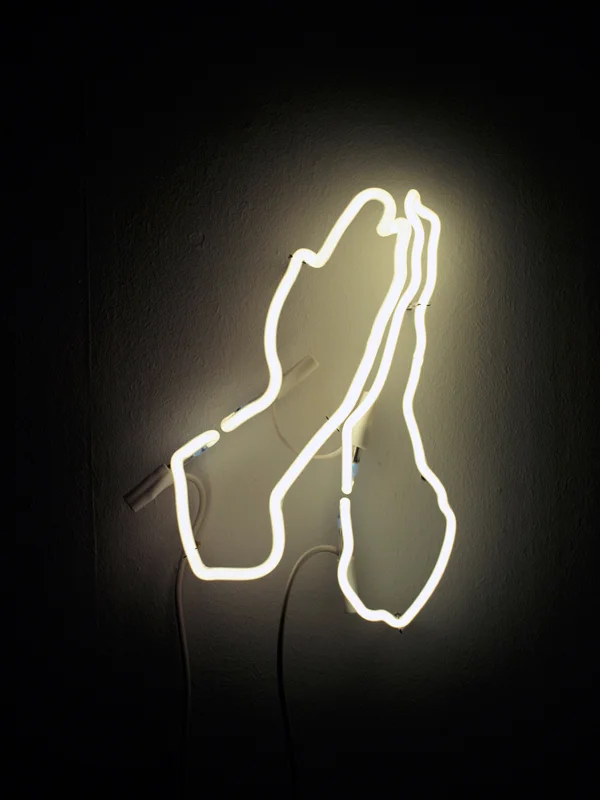 Untitled, 2009, app. 40 x 60 x 50 cm. Neon and transformer. Edition of 10 + 1 ap.