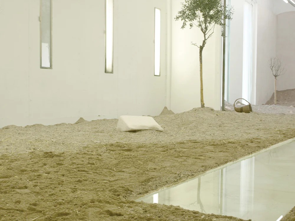 Installation view from Mathias & Mathias, 'Ricotta' at BKS Garage, 2013