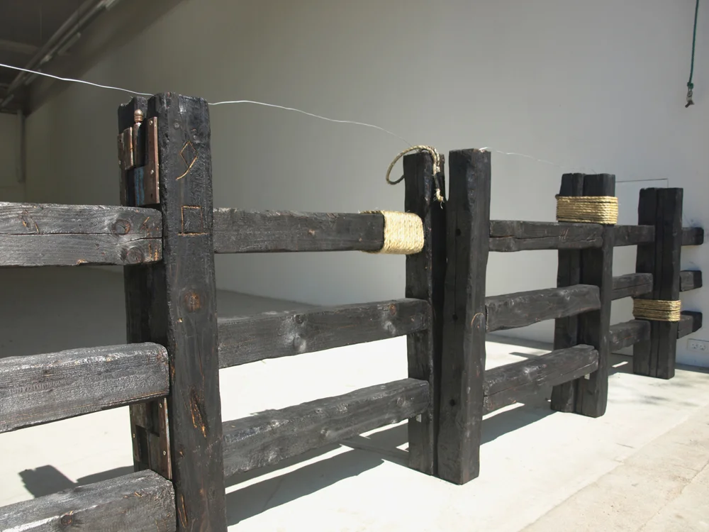 Installation view from Mathias & Mathias, 'Ricotta' at BKS Garage, 2013
