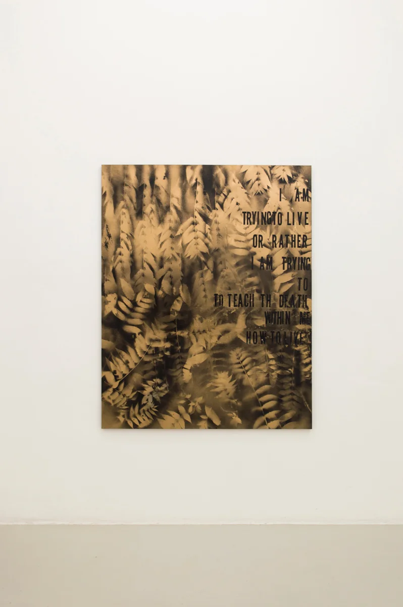 Nature Morte III , 2014 ,153 x 122 cm Spraypaint on canvas