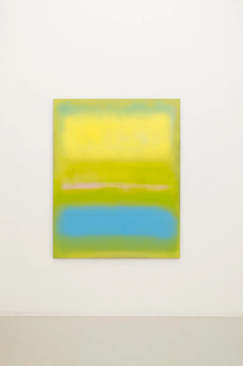 Absinthe Minded , 2014, 153 x 122 cm Spraypaint on canvas