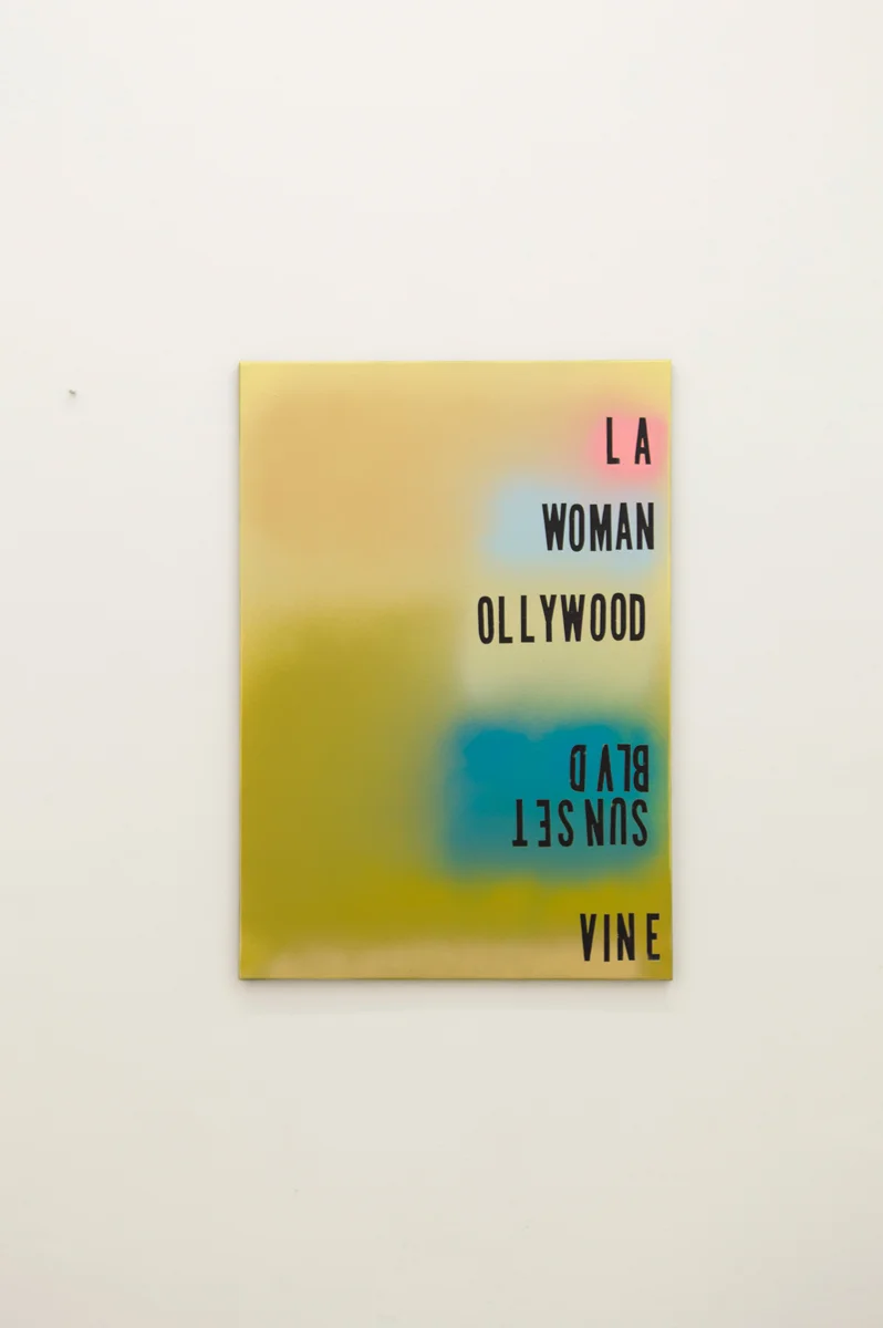 Ollywood , 2015, 100 x 70 cm Spraypaint on canvas