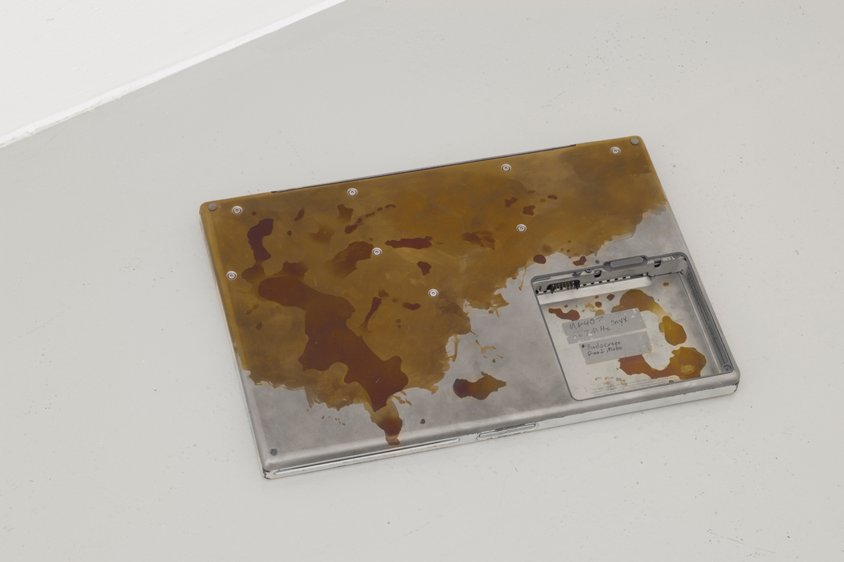 Calculated Optimism (a) , 2014, 34 x 24 x 3 cm Anodized Apple Powerbook G4 titanium computer