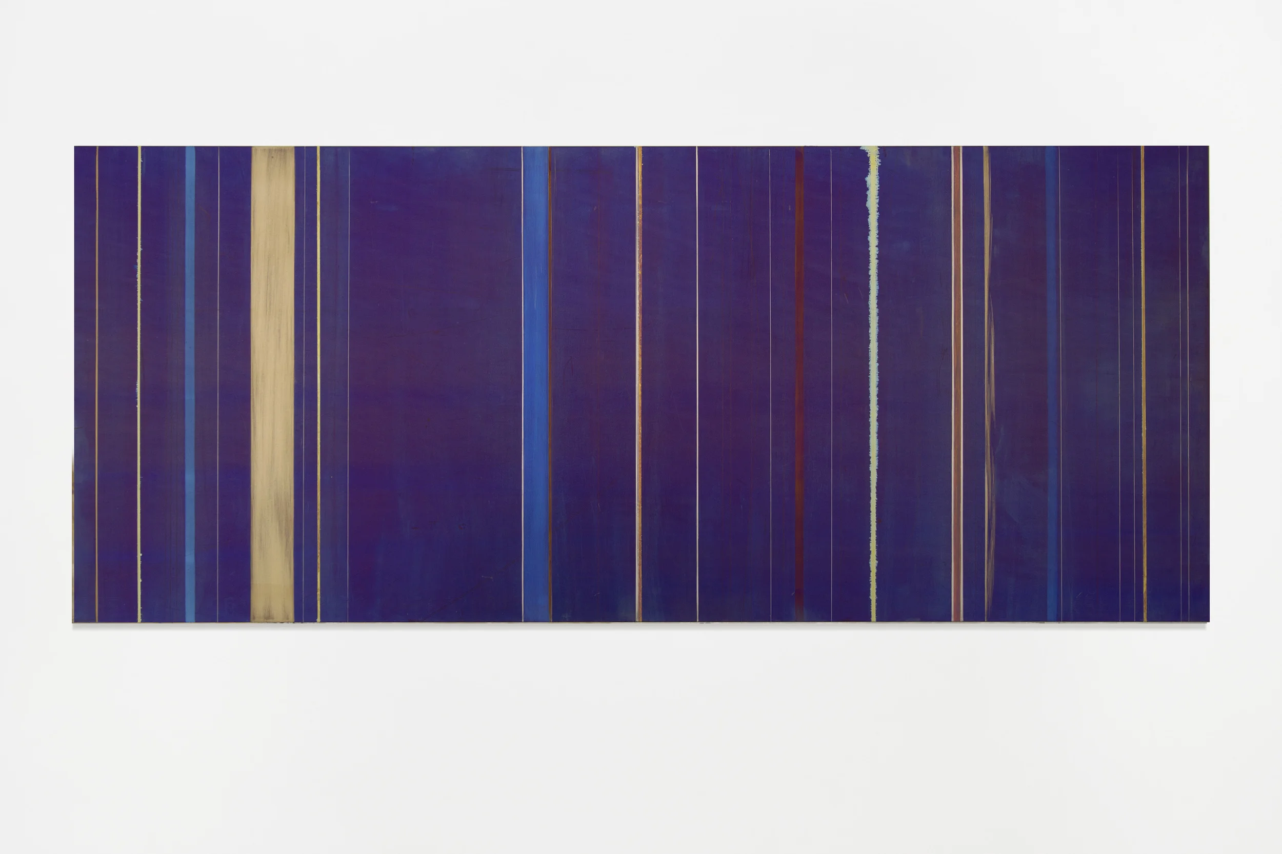 Untitled, 2016, 30 x 70 cm Anodized titanium
