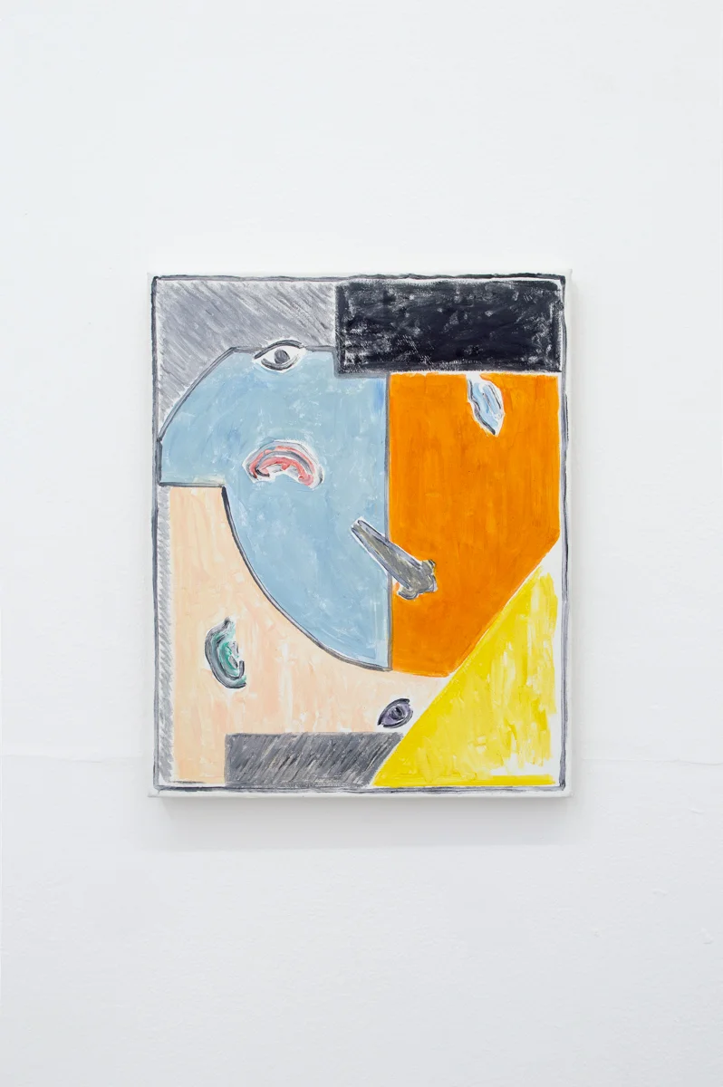Blues III 2017 41 x 33 cm Oil and acrylic on canvas