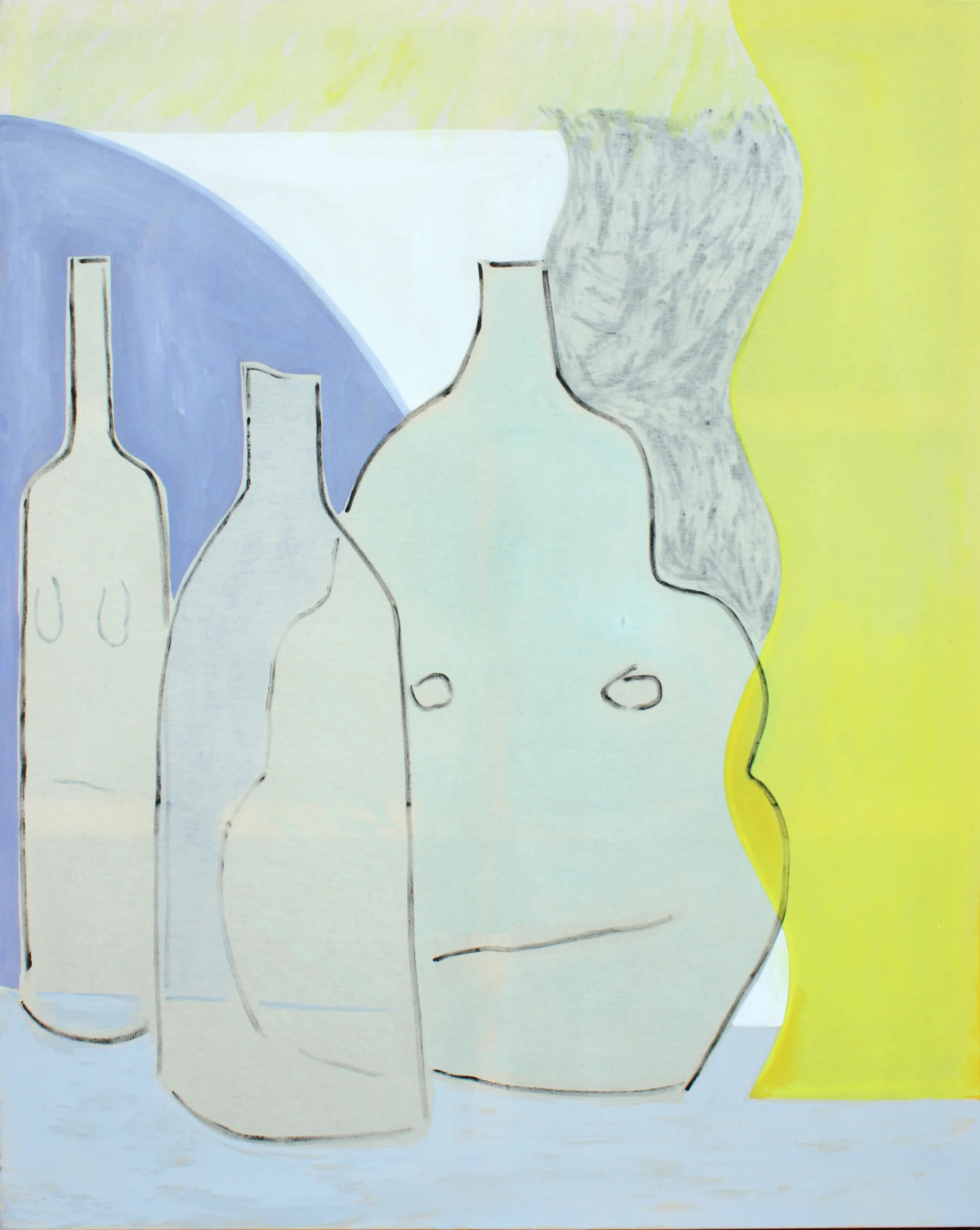 Vague, oil and acrylic on canvas, 150 x 120 cm