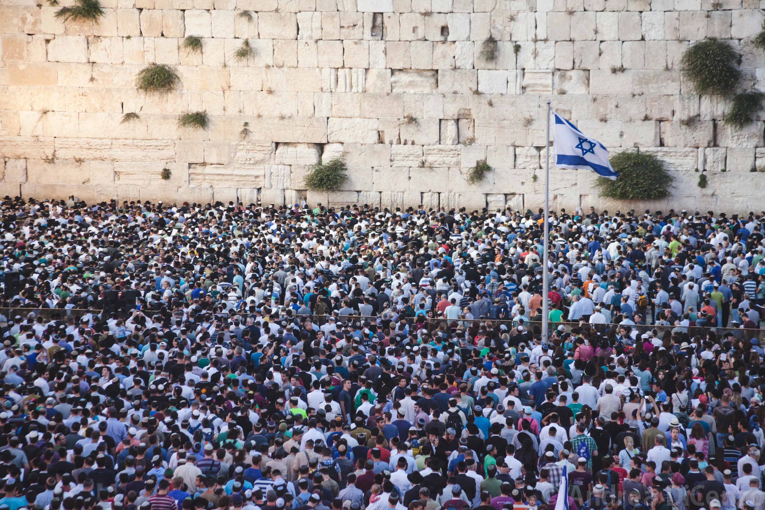  A prayer vigil at the Western Wall brings thousands to come and pray for the safe return of the three missing teenage boy's four days after they went missing. 