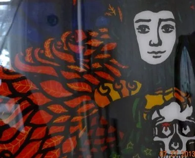 Bird Lady with Skull