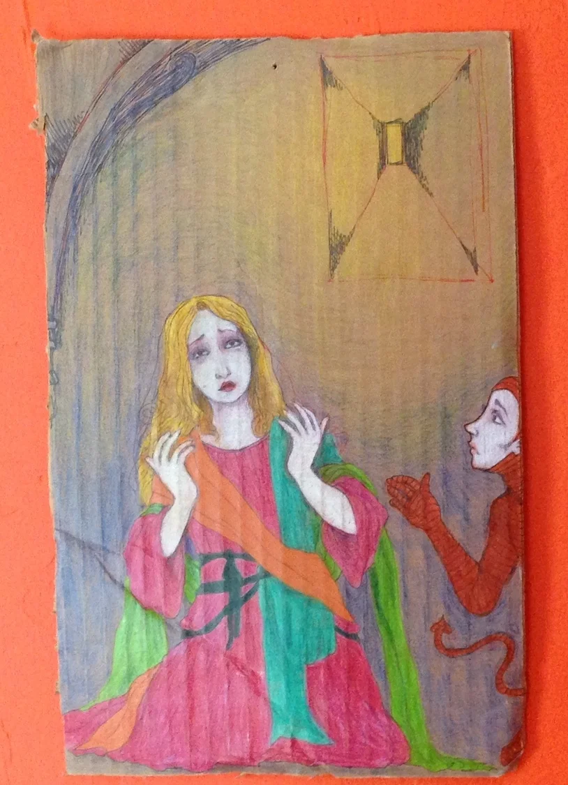  Drawn on cardboard (properly austere : ) ). 