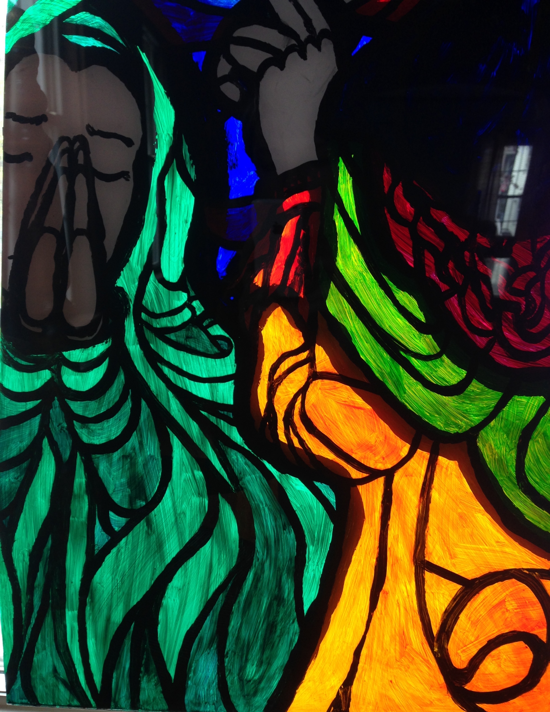 "Stained Glass" (Acrylic) Panel