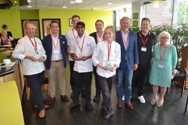 The judges and winners from Reading College.