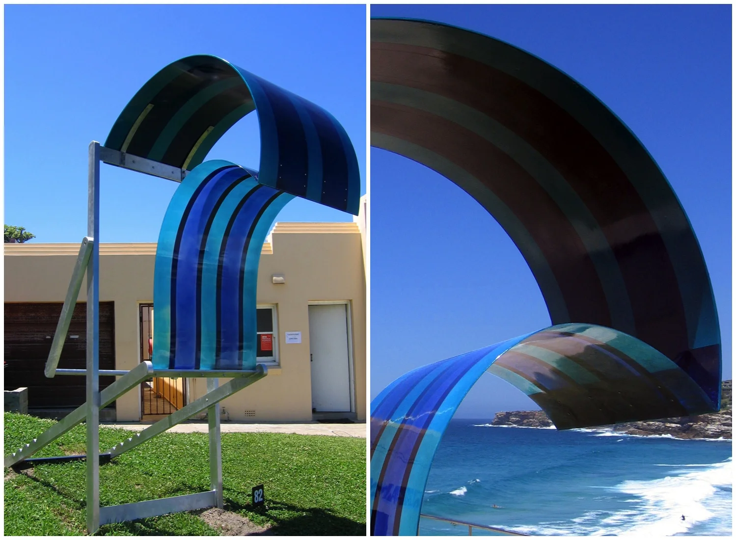 Deckchair wave with Tamarama beach