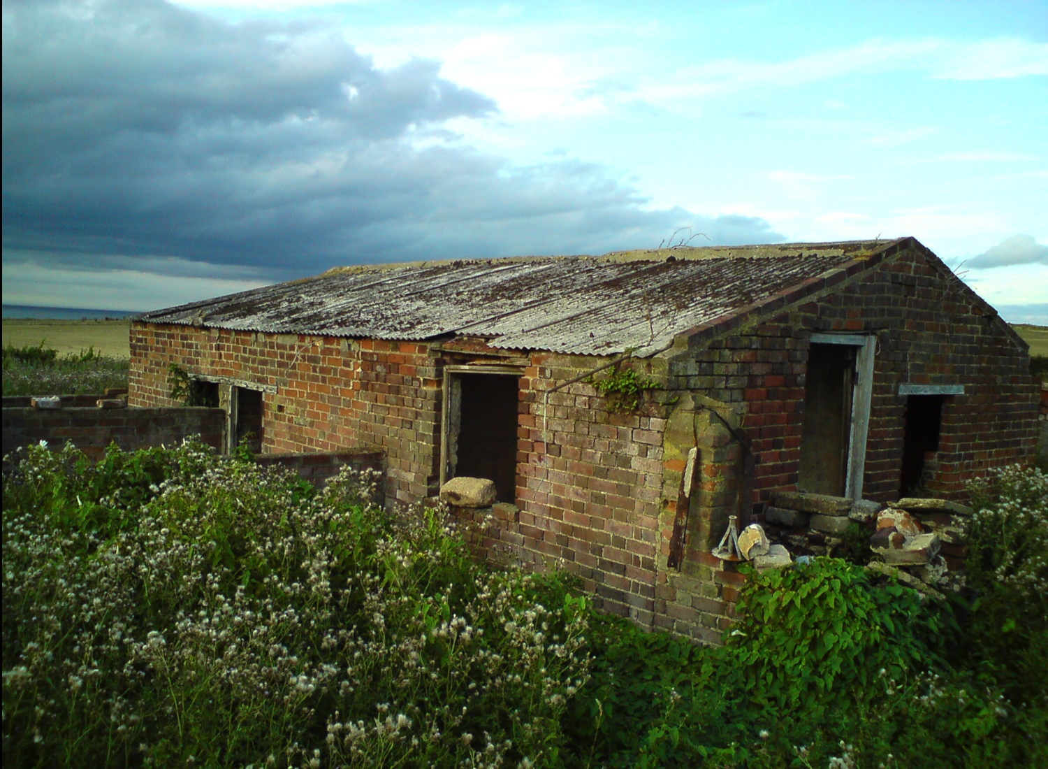 Derelict pigsty, part of the old Brick works, West Runton