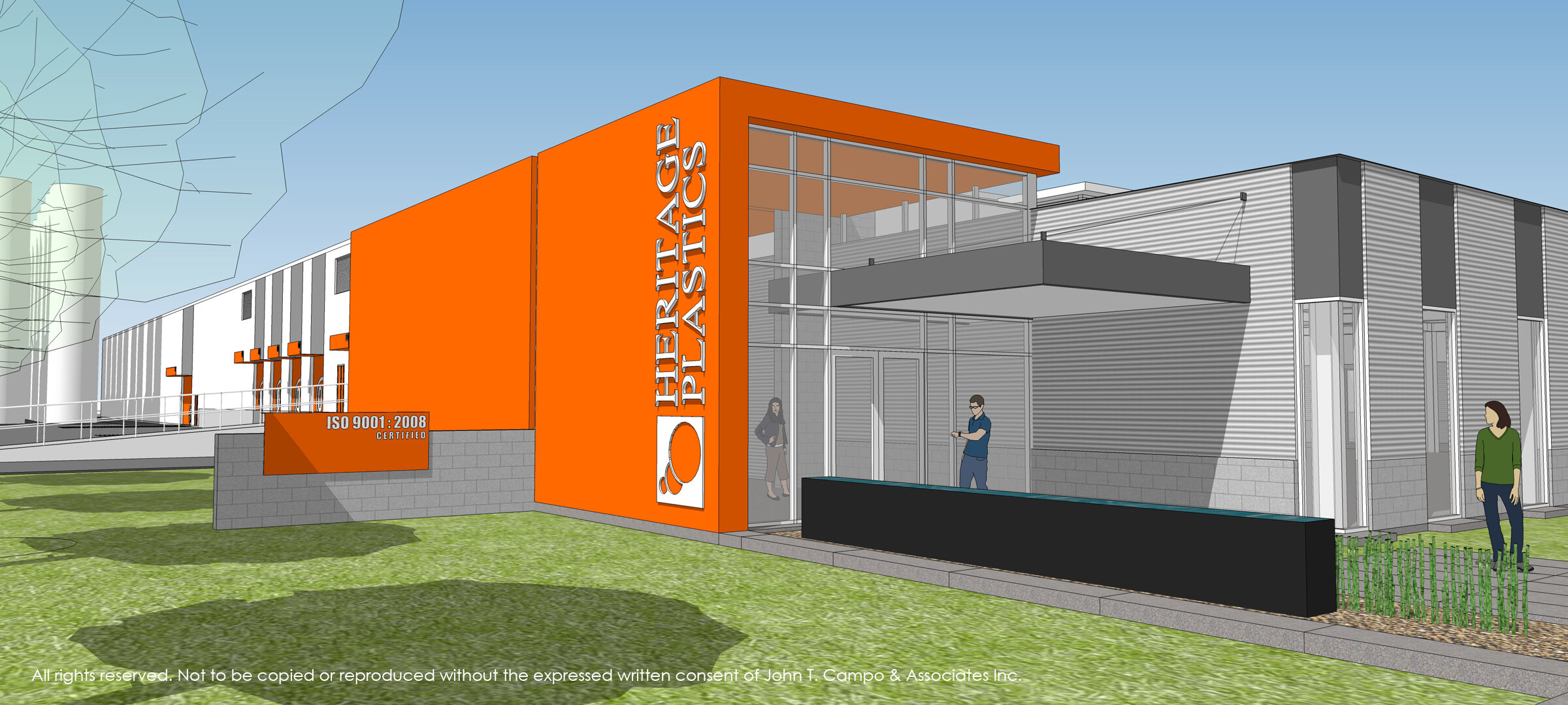 HERITAGE PLASTICS – PICAYUNE, MS | Exterior Rendering - Campo Architects