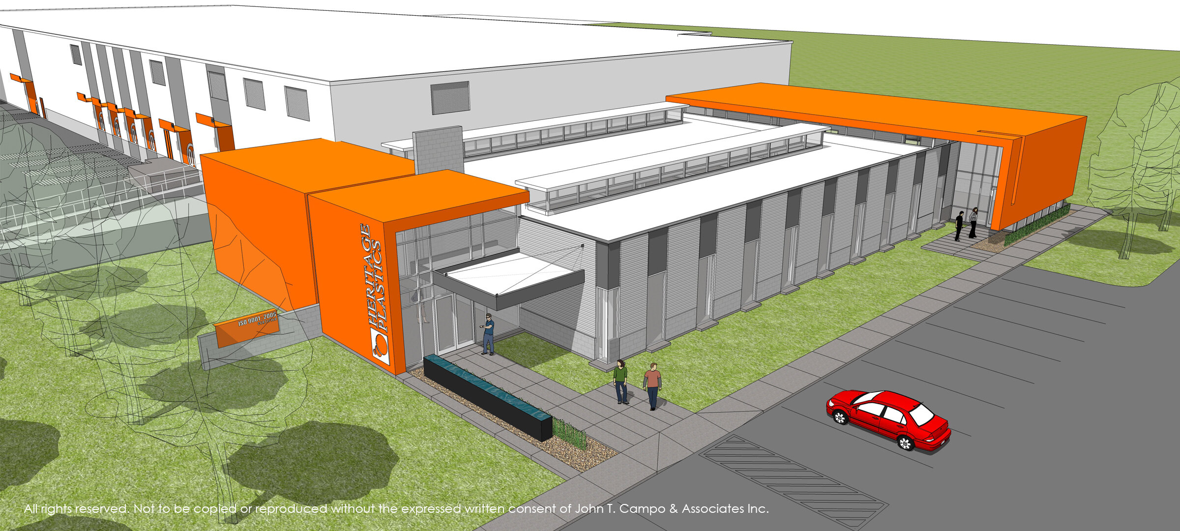 HERITAGE PLASTICS – PICAYUNE, MS | Exterior Rendering - Campo Architects