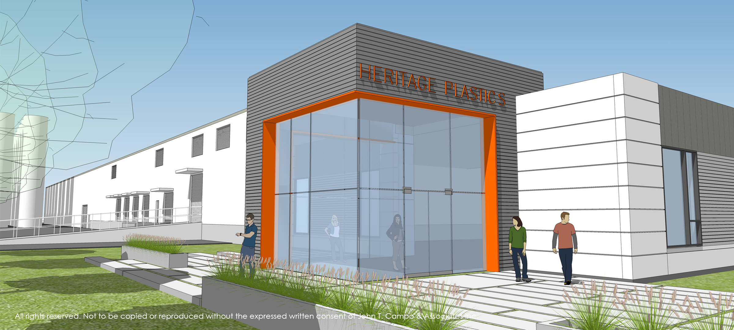 HERITAGE PLASTICS – PICAYUNE, MS | Exterior Rendering - Campo Architects