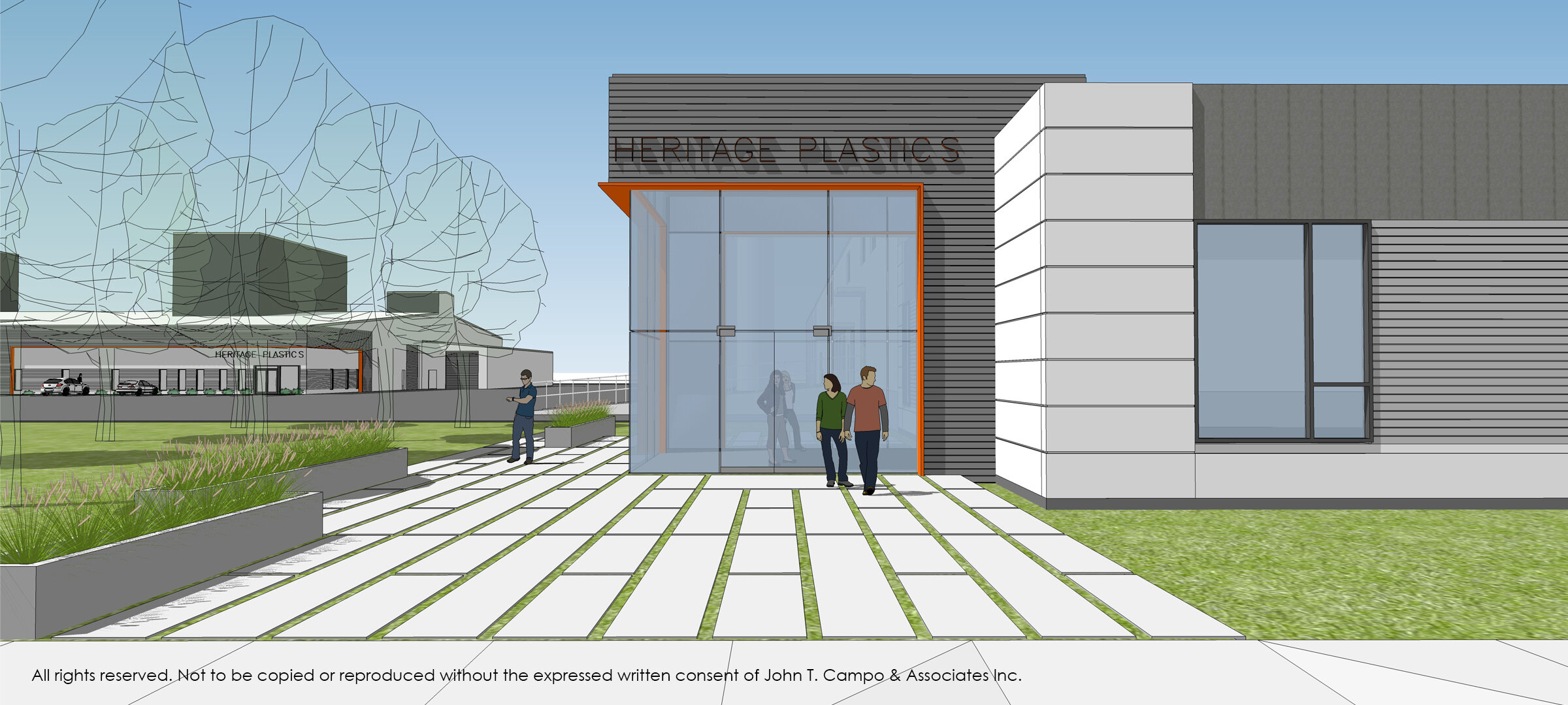 HERITAGE PLASTICS – PICAYUNE, MS | Exterior Rendering - Campo Architects