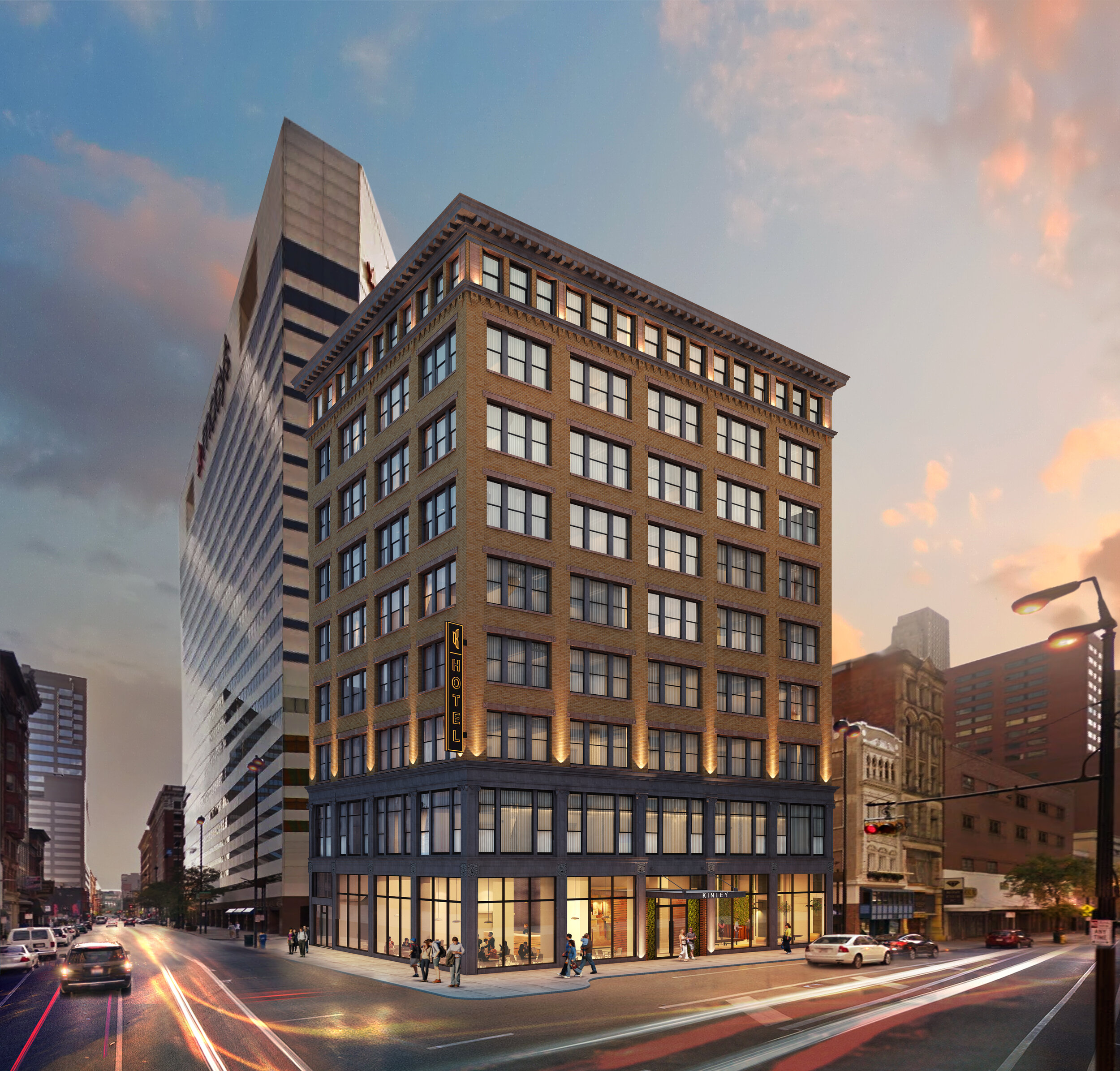 Kinley Hotel | Cincinnati, OH - Exterior Rendering