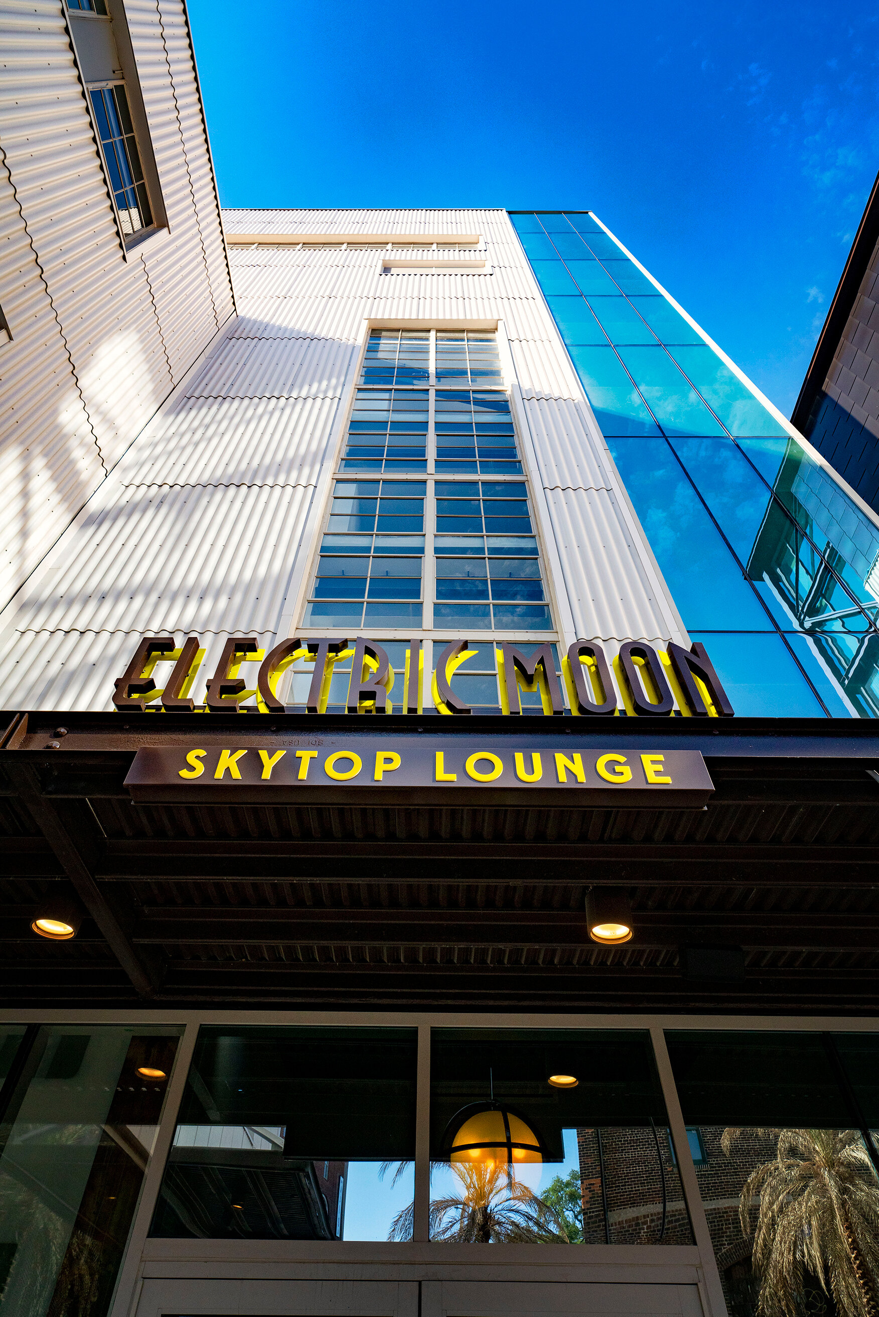 Entrance of Electric Moon Skytop Lounge at JW MARRIOTT SAVANNAH PLANT RIVERSIDE DISTRICT POWER PLANT HOTEL 
