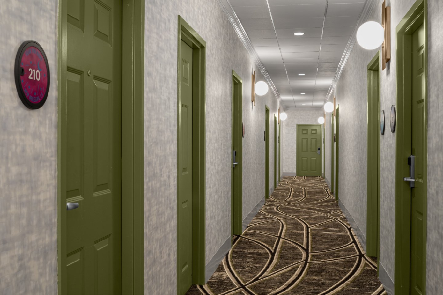 Hotel Indigo Guestroom Corridor