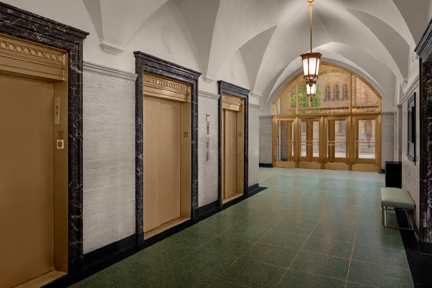 Historic Elevator Lobby at the Home2 Suites + Tru Hotel by Hilton | Shell Building