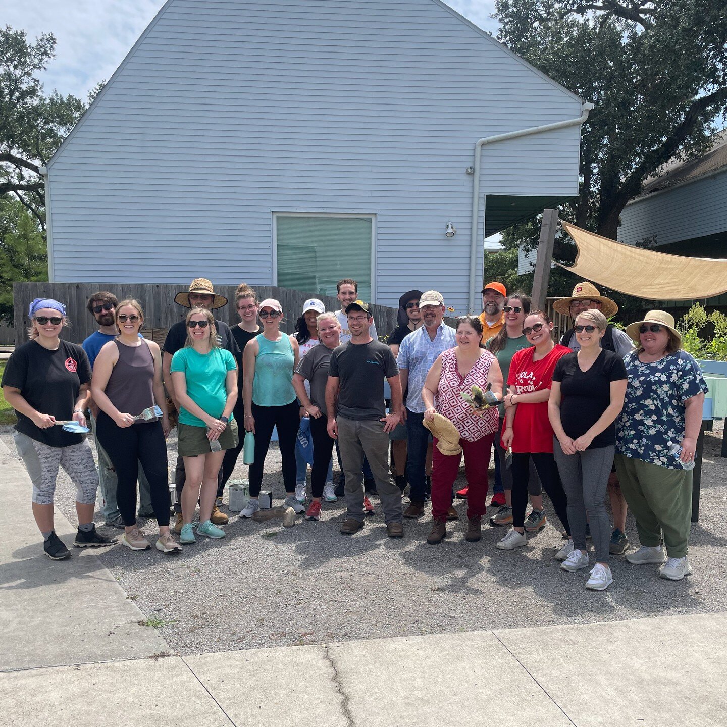 Last Friday, our team took to working outside with Bastion Community of Resilience and The Nola Tree Project! We spent the day gardening and learning about the incredible work Bastion offers to support and rehabilitate our veterans. We are grateful f
