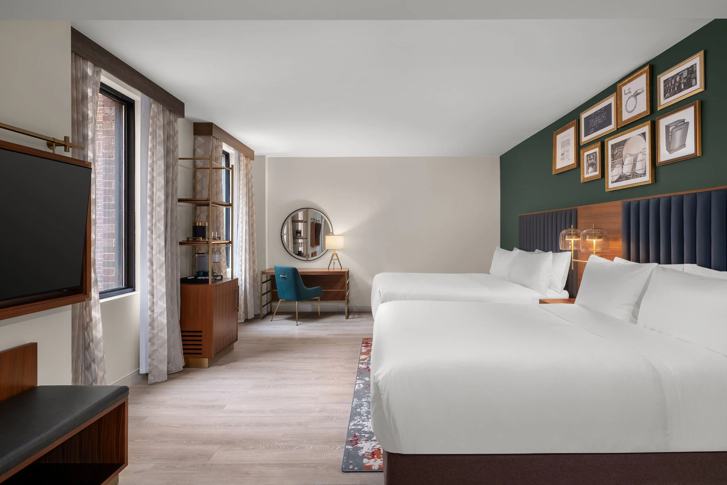 Hotel Ardent double queen guest room