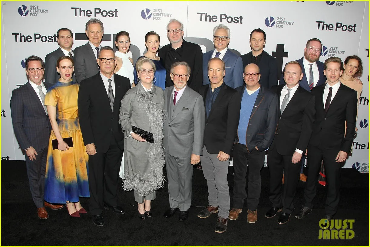 With the cast at the DC Premiere of THE POST