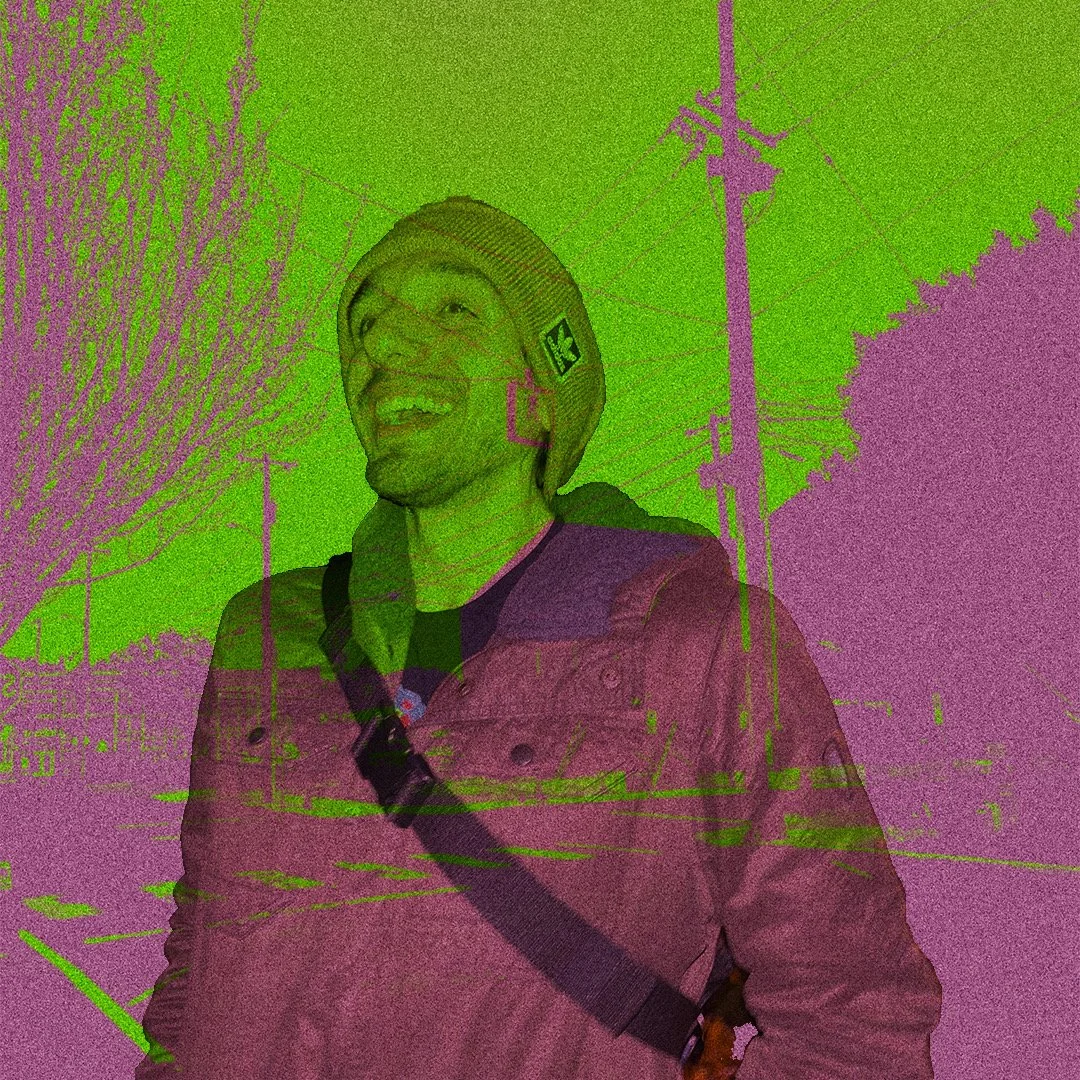ElCrow stylized portrait in green light