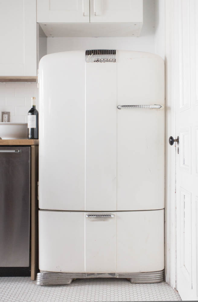 The Bowler features a vintage Kelvinator refrigerator. 