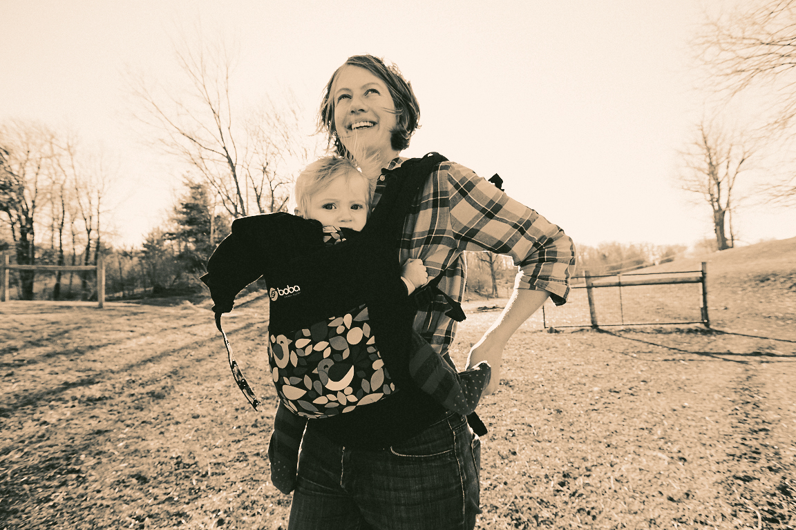 Anna the Kinderhook Farm shepherd and baby Jude
