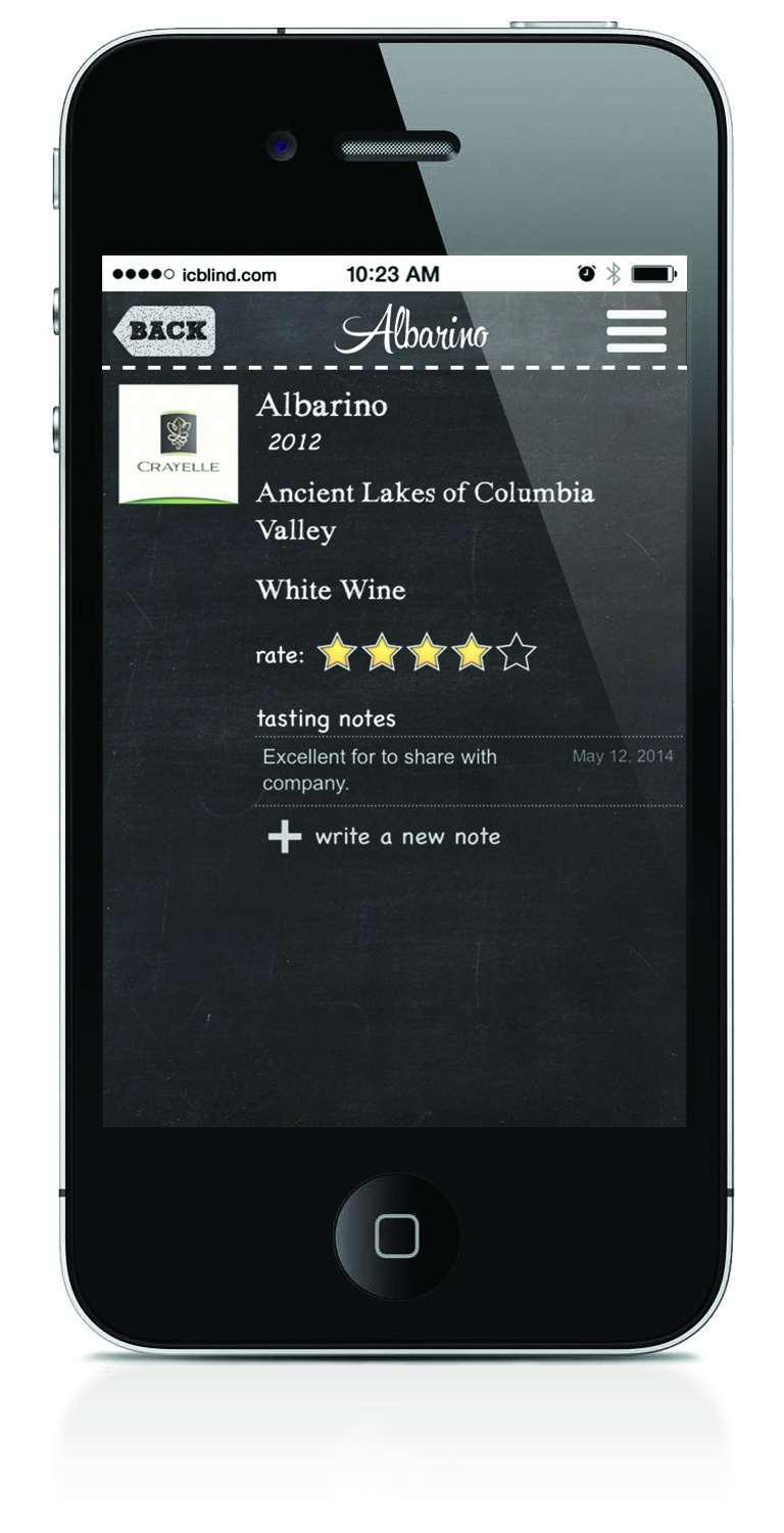 Now you can add personal tasting notes to varietals so you can remember your experience for future reference.