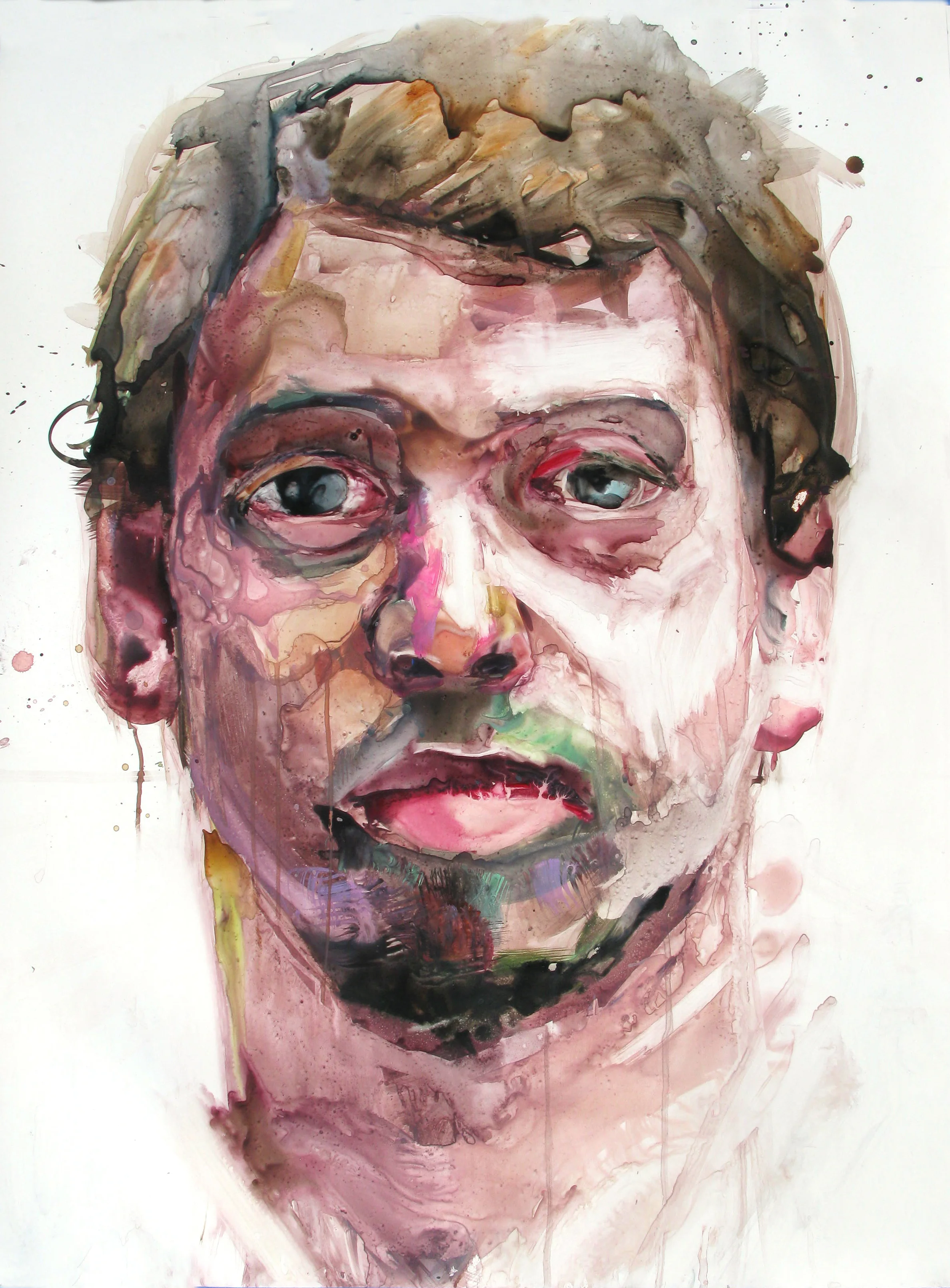 Michael watercolor on paper 48" x 36" 2014