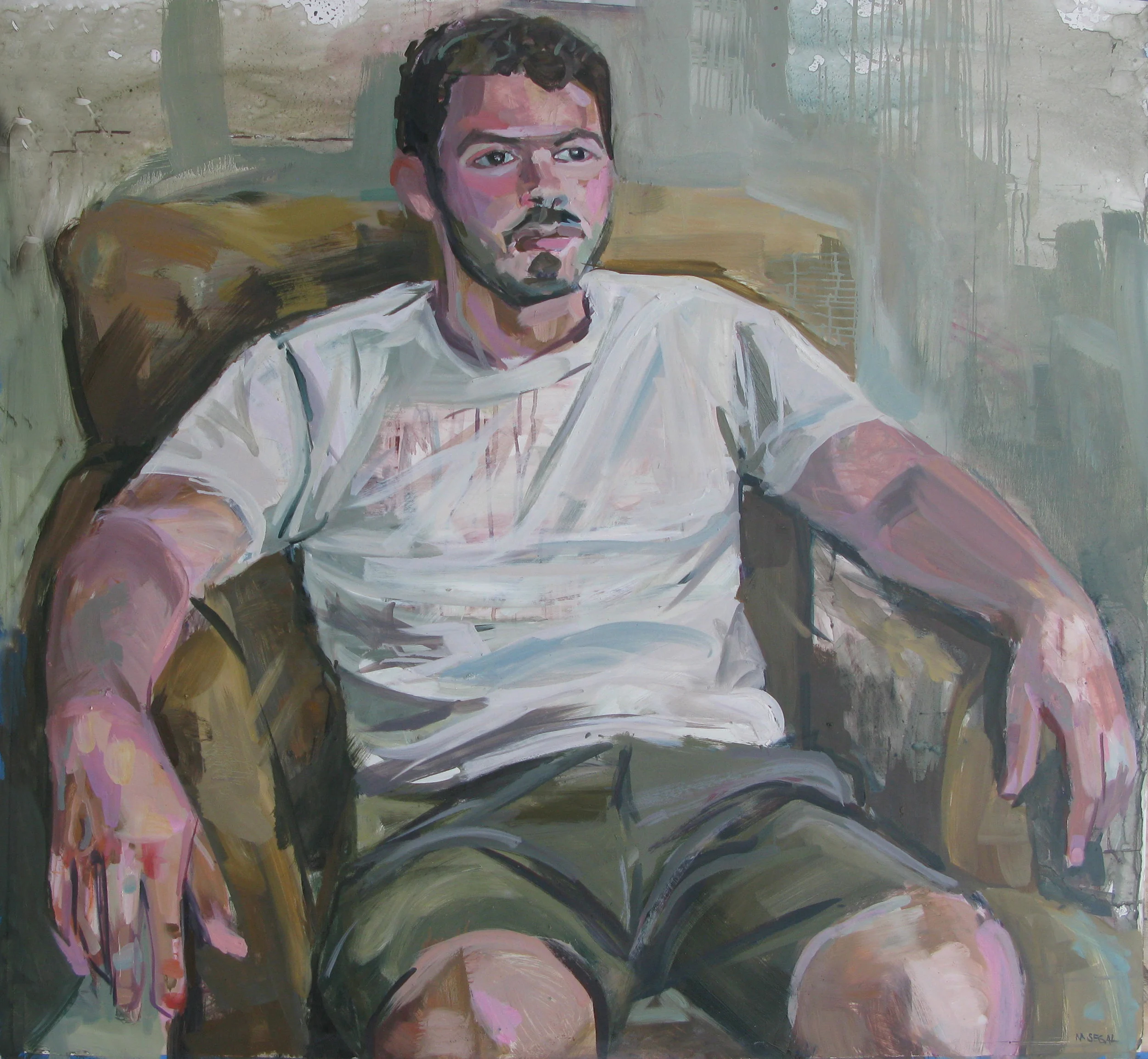 Gage oil, watercolor, and watercolor pastel on paper 48" x 52" 2015