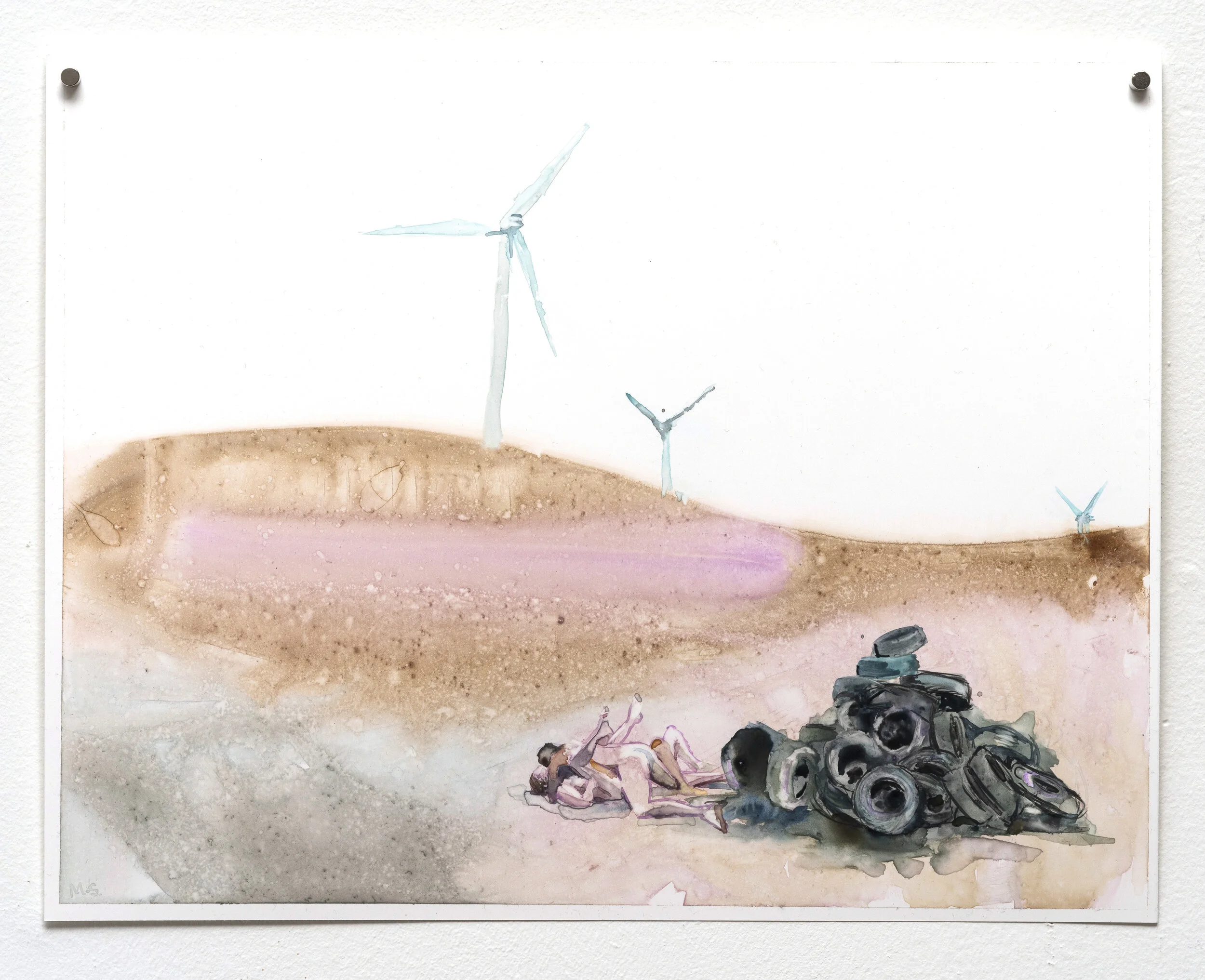   What I Needed Was More  watercolor and gouache on paper 11 x 14 inches 2021  