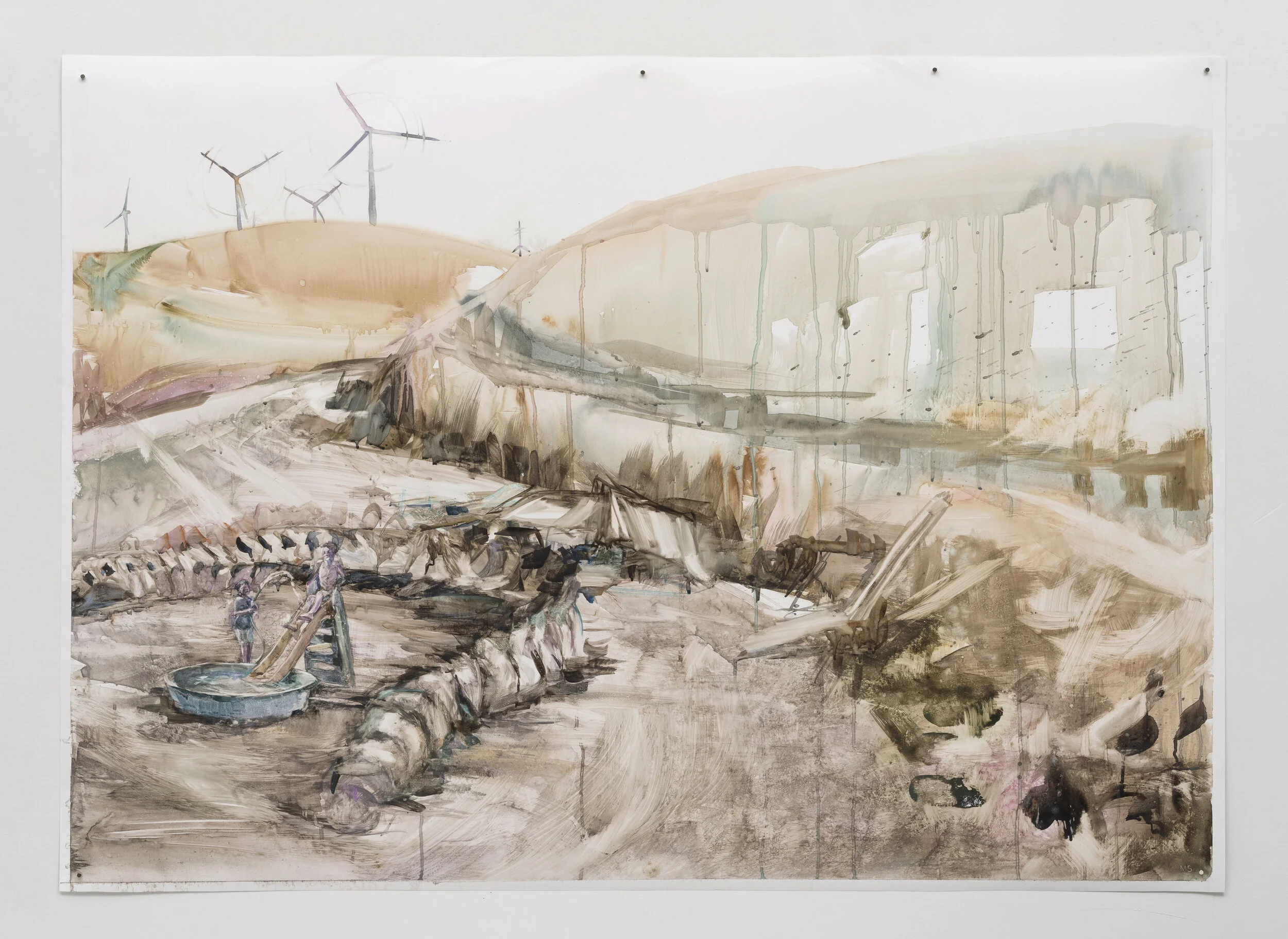   Altamont  watercolor and gouache on paper 43 x 60 inches 2021 