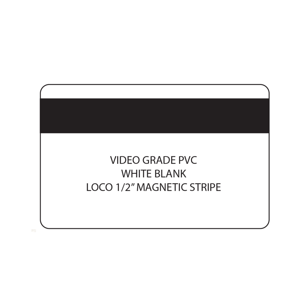 Blank White Magnetic Stripe Cards - LOW Prices